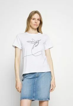 Mejor trato 🌟 Anna Field Camiseta Estampada - White, Mujer 🎉