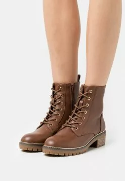 Nuevo 👏 Anna Field Botines Con Cordones - Cognac, Mujer 🧨