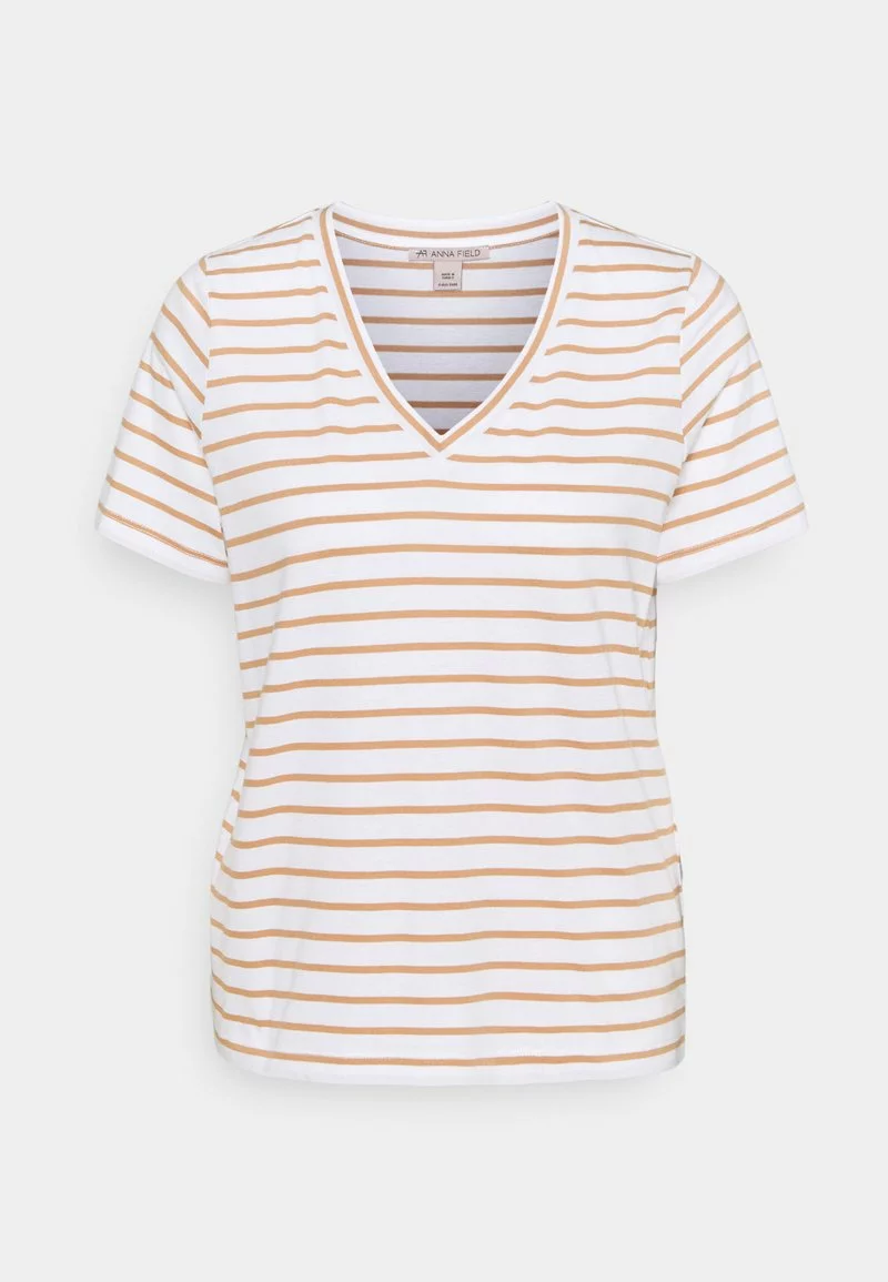 Venta al por mayor 🎉 Anna Field Camiseta Estampada - White/camel, Mujer ❤️ 1 Venta al por mayor 🎉 Anna Field Camiseta Estampada - White/camel, Mujer ❤️