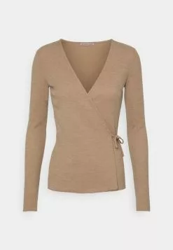 Barato ✨ Anna Field Camiseta De Manga Larga - Mottled Beige, Mujer 🥰