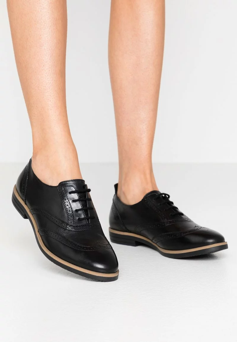 mejor venta 😍 Anna Field LEATHER FLAT 👟 SHOES - Zapatos De Vestir - Black, Mujer ⌛ 1 mejor venta 😍 Anna Field LEATHER FLAT 👟 SHOES - Zapatos De Vestir - Black, Mujer ⌛