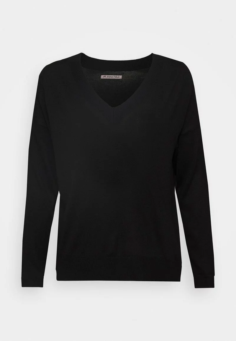 Venta express 🎁 Anna Field BASIC- SOFT V-NECK - Jersey De Punto - Black, Mujer 🌟 5 Venta express 🎁 Anna Field BASIC- SOFT V-NECK - Jersey De Punto - Black, Mujer 🌟 - Imagen 5