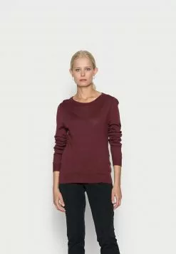 Cupón 😀 Anna Field MERINO WOOL JUMPER - Jersey De Punto - Bordeaux, Mujer ✨