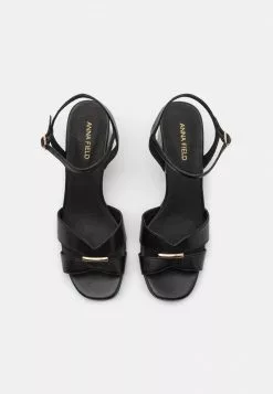 Lo mas barato ✔️ Anna Field LEATHER - 🩴 Sandalias - Black, Mujer ⭐ -Anna Field Tienda de ventas 5a8bc2654ae241fc8698fa8b9002ffc8