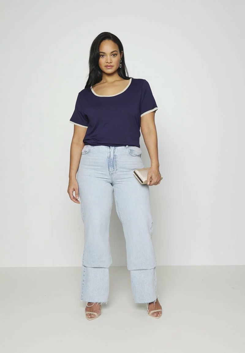 Descuento 😍 Anna Field Camiseta Básica - Dark Blue, Mujer ✔️ 4 Descuento 😍 Anna Field Camiseta Básica - Dark Blue, Mujer ✔️ - Imagen 4