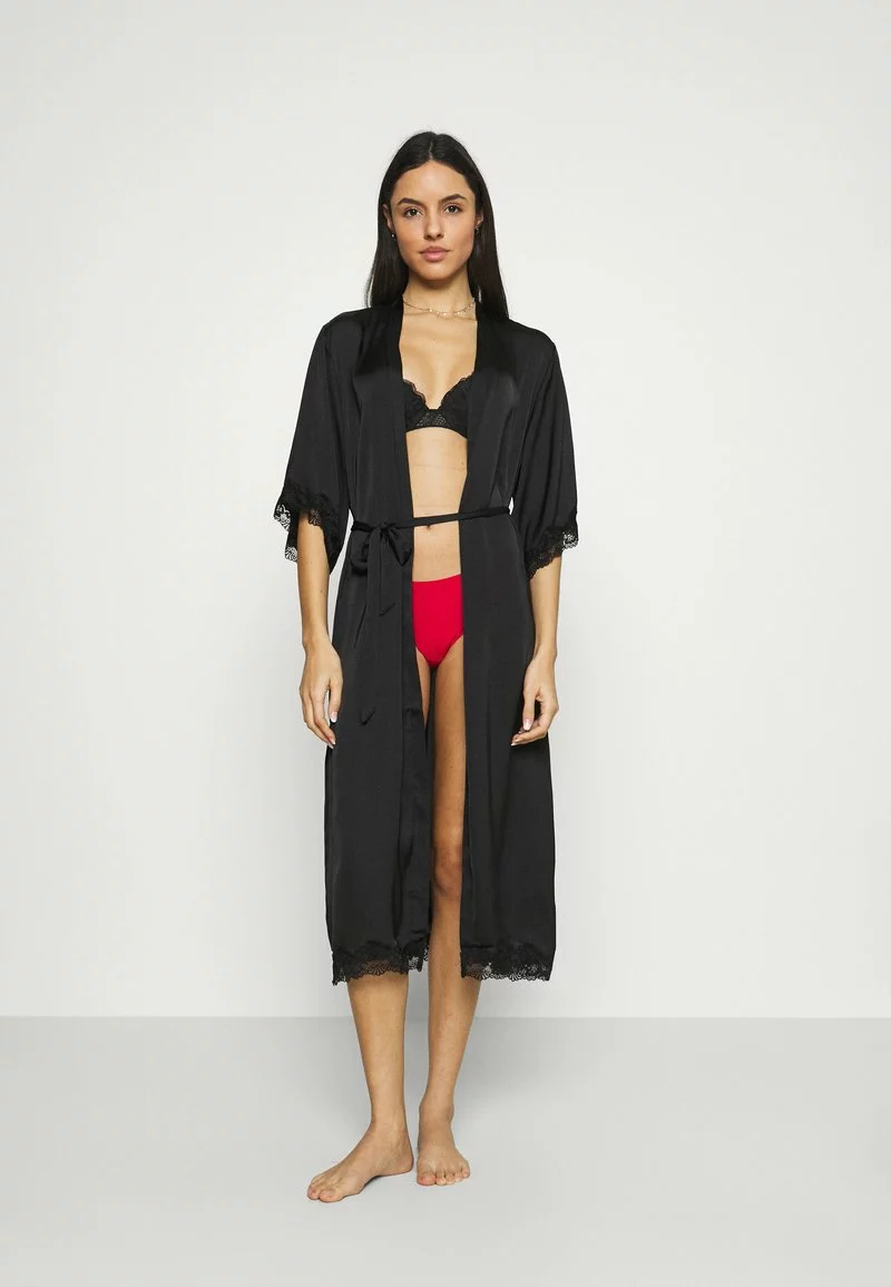 Promoción 😍 Anna Field ARIANA SATIN KIMONO LONG - Albornoz - Black, Mujer 🔔 1 Promoción 😍 Anna Field ARIANA SATIN KIMONO LONG - Albornoz - Black, Mujer 🔔