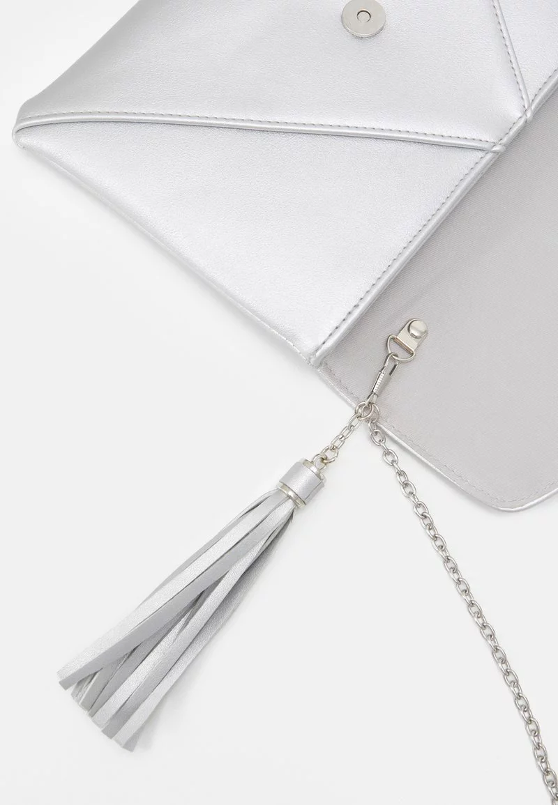 Presupuesto ⭐ Anna Field Clutch - Silver-coloured, Mujer ⌛ 4 Presupuesto ⭐ Anna Field Clutch - Silver-coloured, Mujer ⌛ - Imagen 4