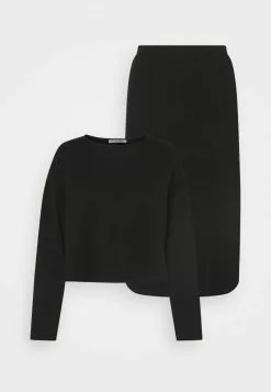 Para estrenar ❤️ Anna Field SET - Jersey De Punto - Black, Mujer 🔔 -Anna Field Tienda de ventas 6088c504d77a4a73a959422ae154f4e6