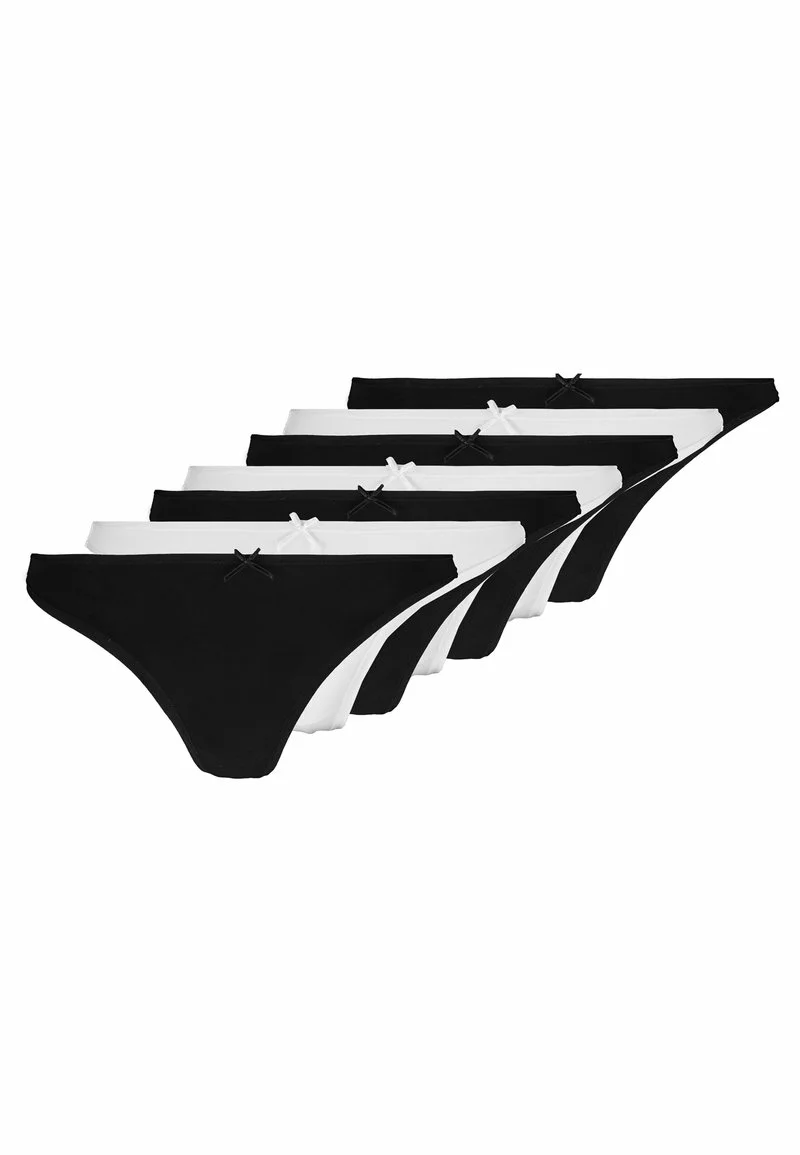 Para estrenar ✔️ Anna Field GEORGINA 7 PACK THONG - COTTON - Tanga - White/black, Mujer 😍 1 Para estrenar ✔️ Anna Field GEORGINA 7 PACK THONG - COTTON - Tanga - White/black, Mujer 😍