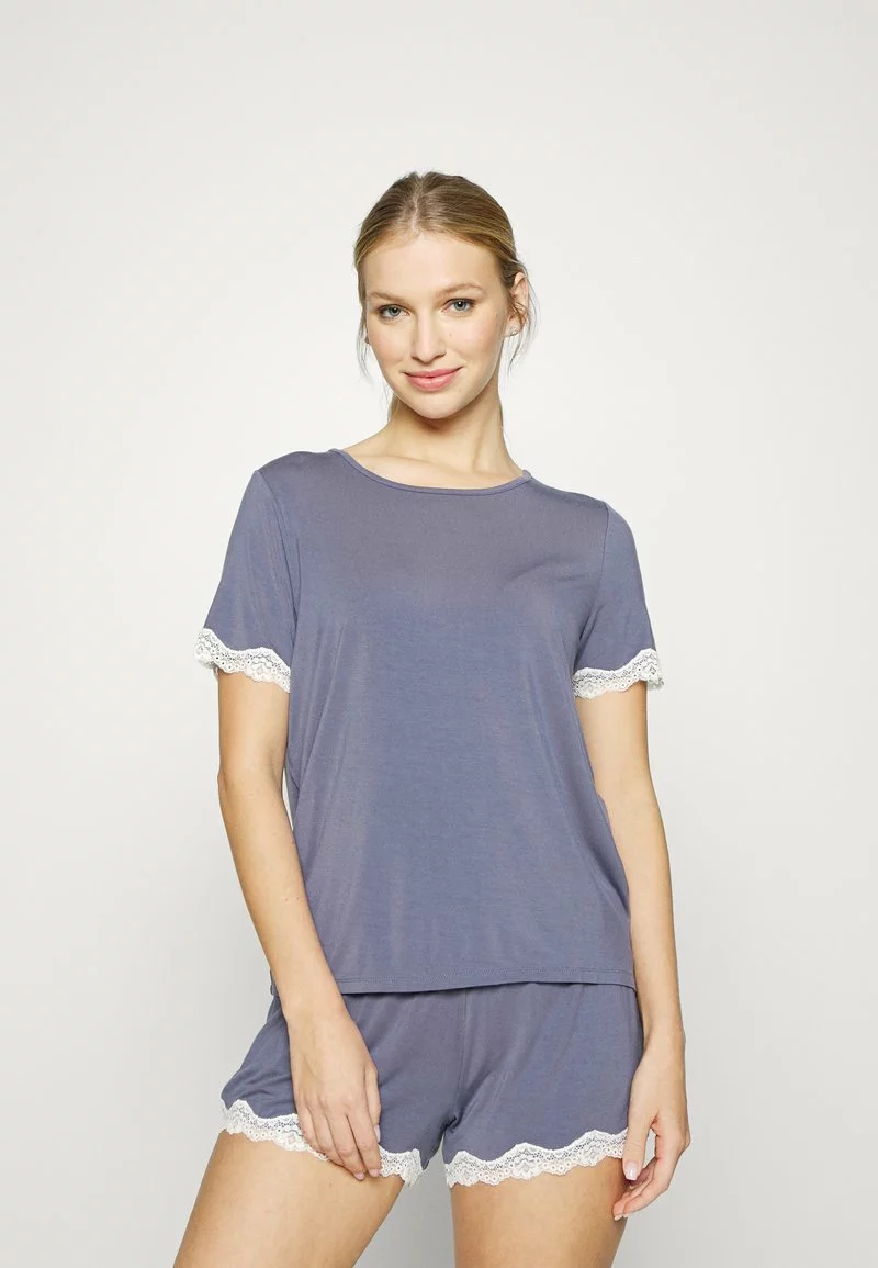 Gran venta 🔔 Anna Field LACE TRIM SHORT SET - Pijama - Blue, Mujer 🔔 1 Gran venta 🔔 Anna Field LACE TRIM SHORT SET - Pijama - Blue, Mujer 🔔