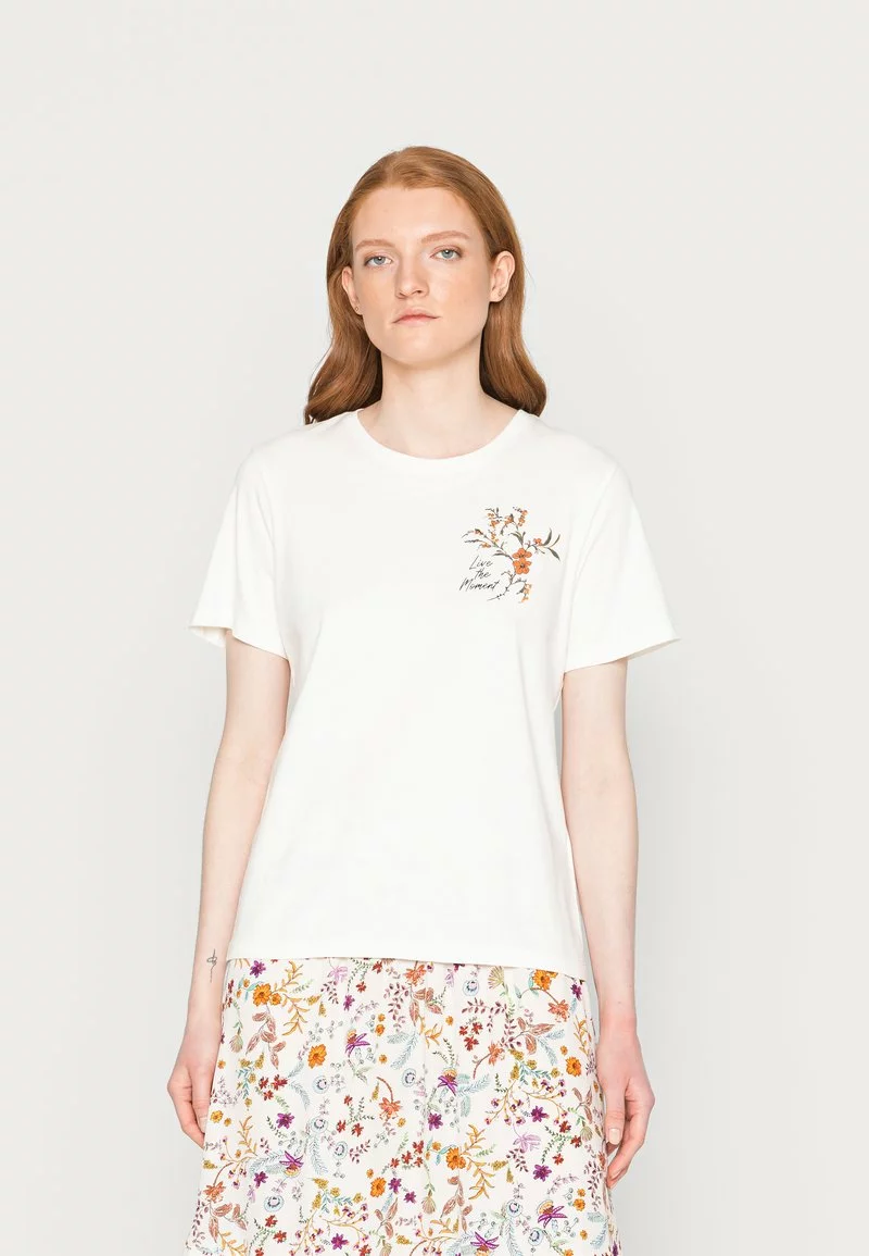 Nuevo 👏 Anna Field Camiseta Estampada - Off White, Mujer 🧨 1 Nuevo 👏 Anna Field Camiseta Estampada - Off White, Mujer 🧨