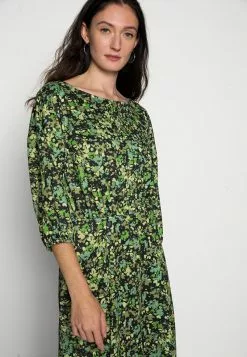 ofertas 👏 Anna Field Quarter Sleeves Elevated Casual Midi 👗 Dress - Vestido Informal - Black/green, Mujer 😀 -Anna Field Tienda de ventas 6897305fcad341ac9649a3f79f7aff4c