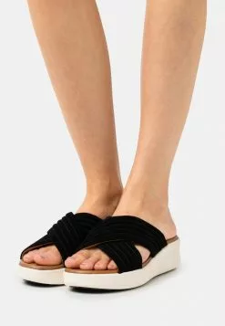 Gran venta 🔔 Anna Field LEATHER - 🩴 Sandalias - Black, Mujer 🎁