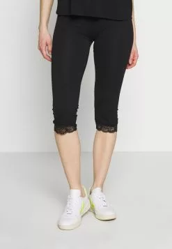 ofertas 🔥 Anna Field Capri Leggings With Lace - Leggings - Black, Mujer 🎉