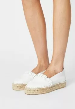 Nuevo ⭐ Anna Field LEATHER - Alpargatas - White, Mujer ⌛