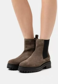 mejor venta ⭐ Anna Field LEATHER - Botines Con Plataforma - Taupe, Mujer 😀