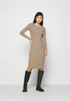 Comprar 💯 Anna Field Vestido De Punto - Light Brown, Mujer ✔️