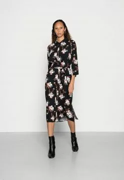 Descuento 👍 Anna Field Vestido Camisero - Black/white, Mujer 🛒