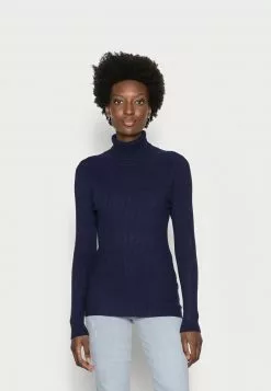 Cupón 😉 Anna Field TURTLE NECK - Jersey De Punto - Dark Blue, Mujer 👍
