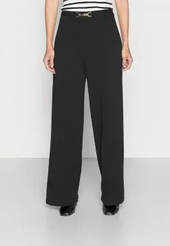 Venta al por mayor 🛒 Anna Field WIDE LEG PANTS WITH DETAIL - Pantalones - Black, Mujer 🛒