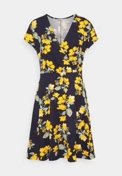 Mejor trato 💯 Anna Field Vestido Ligero - Dark Blue/yellow, Mujer 🥰