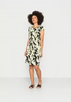Barato 🔔 Anna Field Vestido Ligero - Black/green, Mujer 😍