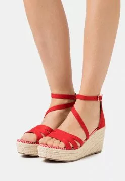 Barato ❤️ Anna Field 🩴 Sandalias Con Plataforma - Red, Mujer 🎉