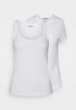 Mejor trato ✨ Anna Field 2 PACK - Top - White, Mujer ❤️
