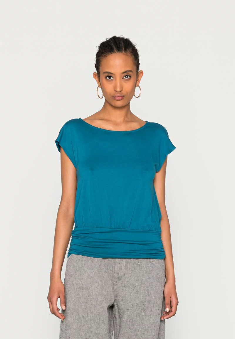 ofertas ⌛ Anna Field Camiseta Básica - Blue, Mujer 😍 1 ofertas ⌛ Anna Field Camiseta Básica - Blue, Mujer 😍