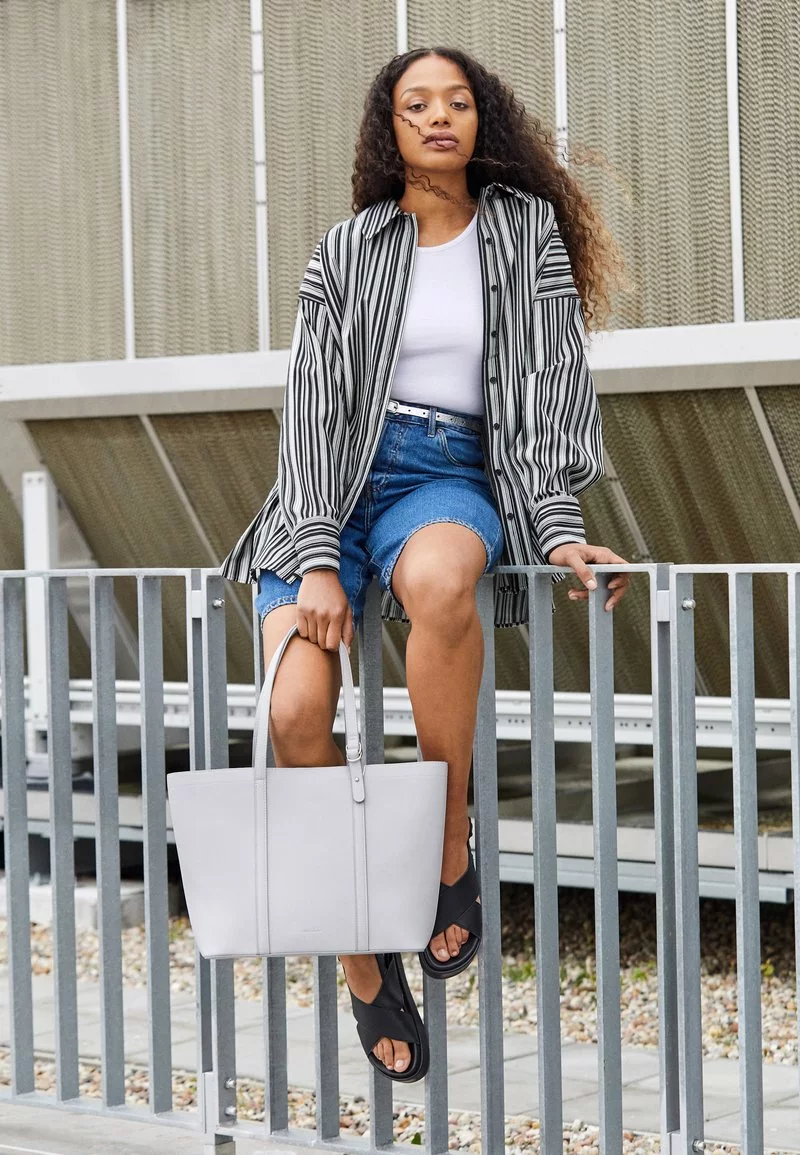 Mejor precio 👍 Anna Field Bolso Shopping - Light Grey, Mujer ⭐ 1 Mejor precio 👍 Anna Field Bolso Shopping - Light Grey, Mujer ⭐