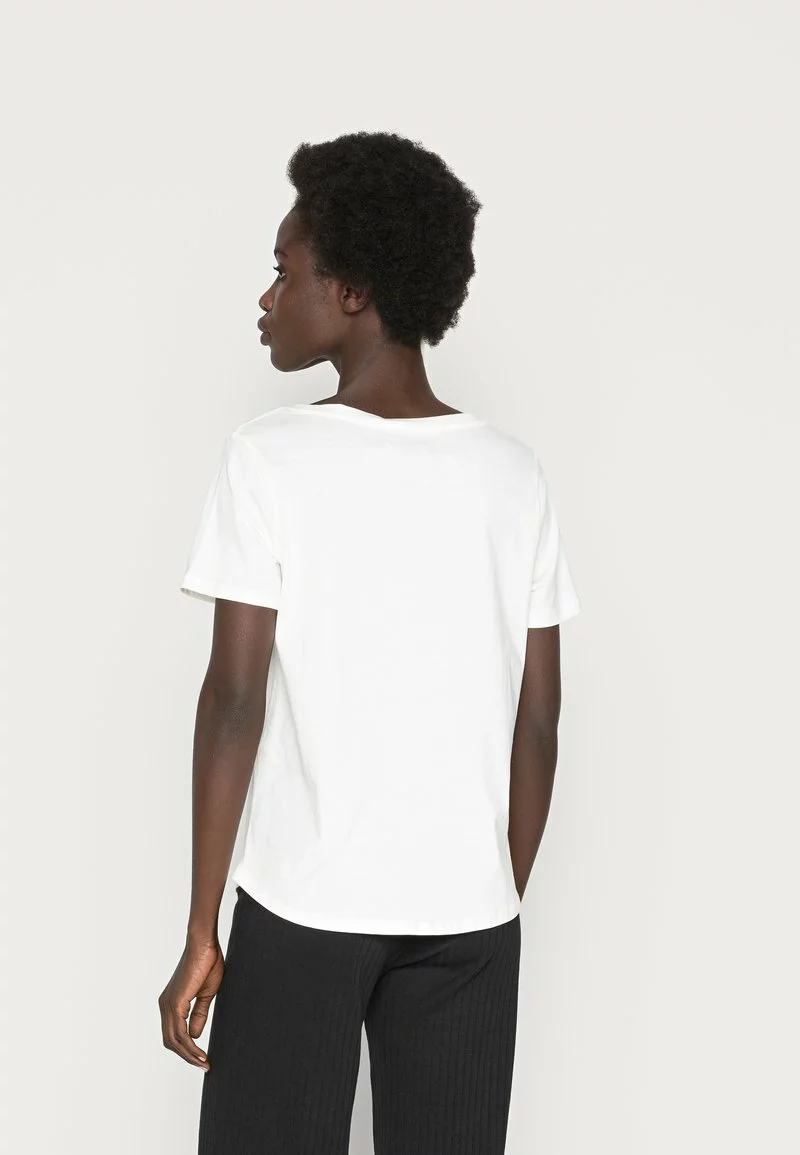 Toma de corriente 🎉 Anna Field Camiseta Básica - White, Mujer 🎉 3 Toma de corriente 🎉 Anna Field Camiseta Básica - White, Mujer 🎉 - Imagen 3