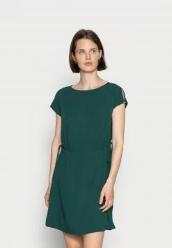 Venta express ⭐ Anna Field WOVEN FIT AND FLARE DETAIL 👗 DRESS - Vestido Informal - Dark Green, Mujer ❤️