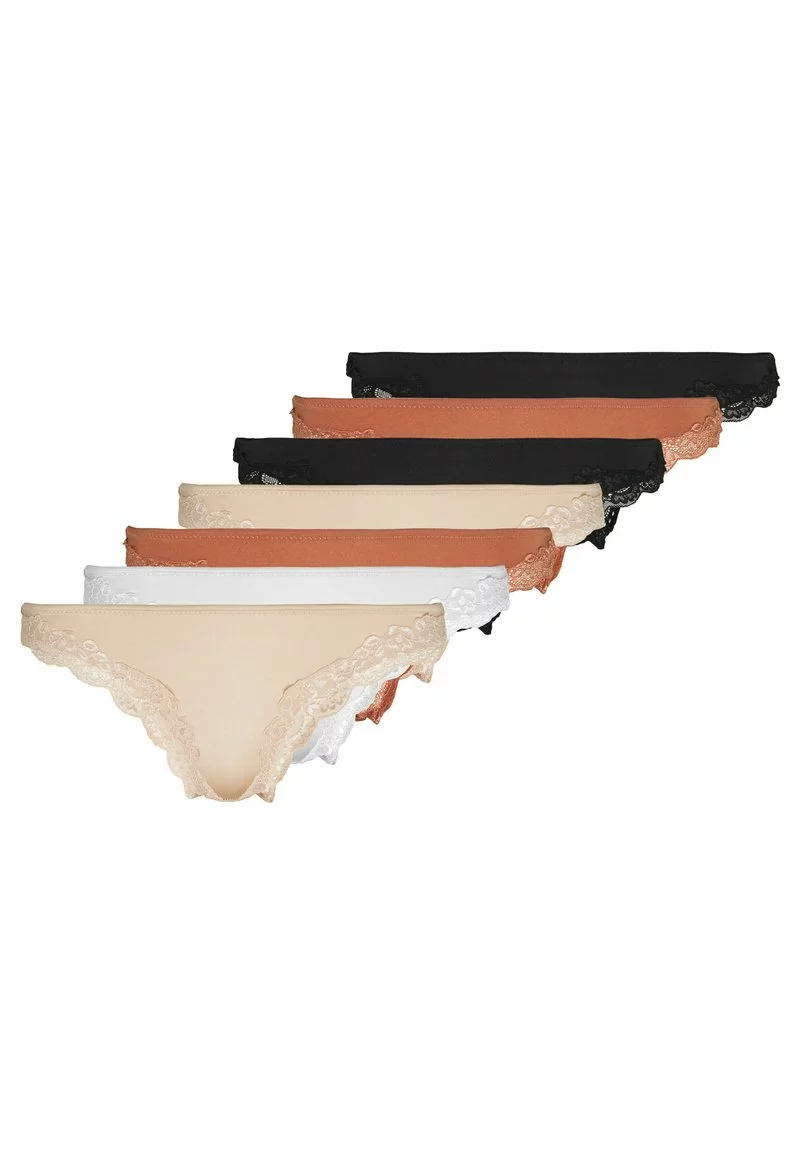 Barato 💯 Anna Field SAMIRA 7PP THONG LACE MICRO - Tanga - Black/white/tan, Mujer 💯 1 Barato 💯 Anna Field SAMIRA 7PP THONG LACE MICRO - Tanga - Black/white/tan, Mujer 💯