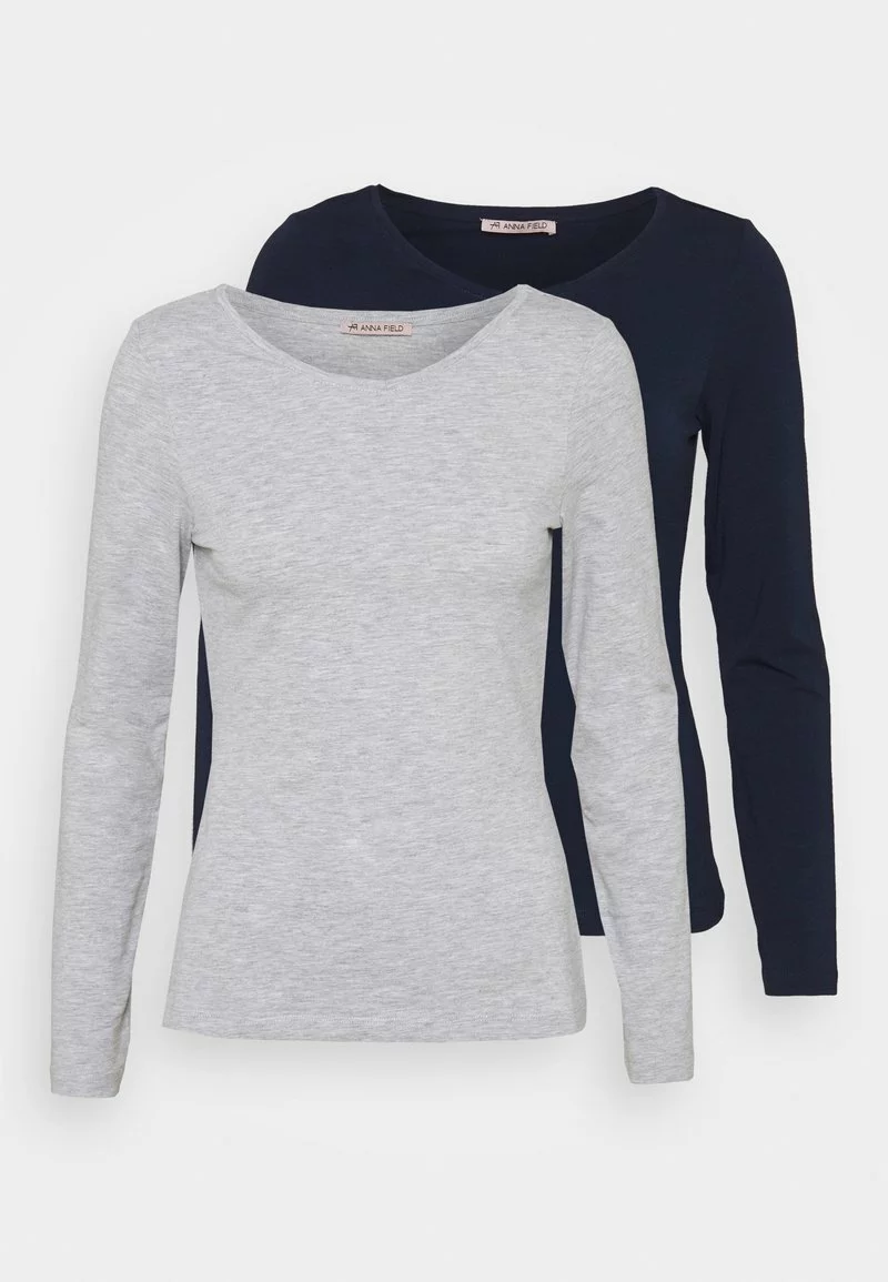 Comprar 🤩 Anna Field 2 PACK - Camiseta De Manga Larga - Dark Blue/mottled Light Grey, Mujer 😍 1 Comprar 🤩 Anna Field 2 PACK - Camiseta De Manga Larga - Dark Blue/mottled Light Grey, Mujer 😍