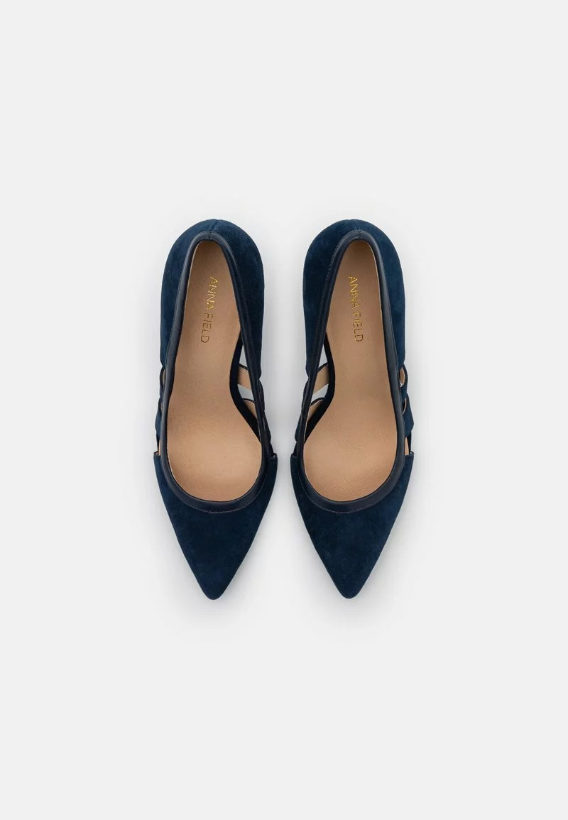 Nuevo 😀 Anna Field LEATHER - Tacones - Dark Blue, Mujer ⭐ 6 Nuevo 😀 Anna Field LEATHER - Tacones - Dark Blue, Mujer ⭐ - Imagen 6