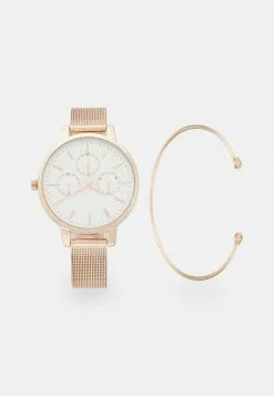Lo mas barato ✨ Anna Field SET - Reloj - Rose Gold-coloured, Mujer 😍