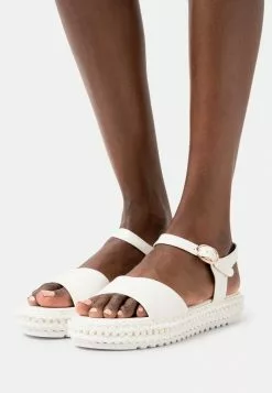 mejor venta ✔️ Anna Field 🩴 Sandalias Con Plataforma - White, Mujer 🔔