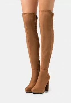 Mejor trato 🤩 Anna Field Botas Mosqueteras - Cognac, Mujer 💯