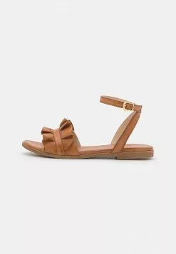 Nuevo 🧨 Anna Field LEATHER - 🩴 Sandalias - Cognac, Mujer ⭐