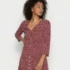 Mejor precio 🌟 Anna Field WOVEN BUTTON THROUGH EVE 👗 DRESS - Vestido Informal - Red White, Mujer 🥰
