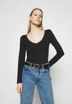 Venta express 🧨 Anna Field Camiseta De Manga Larga - Black, Mujer 🛒