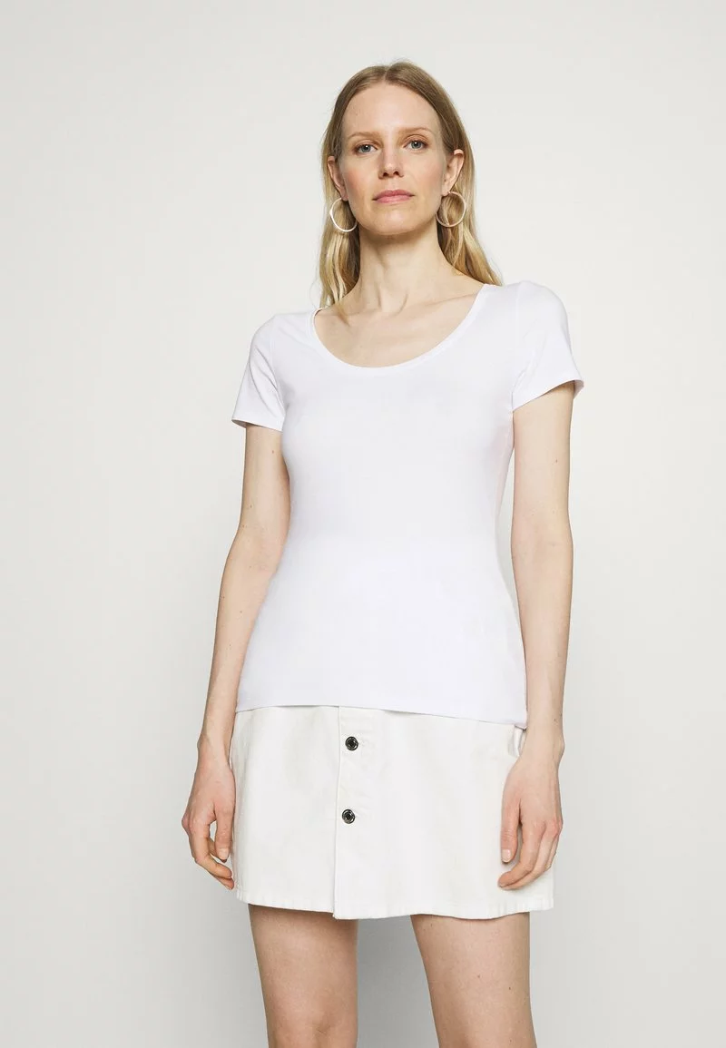 Comprar 🔔 Anna Field 3 PACK - Camiseta Básica - White/mottled Light Grey/light Green, Mujer 😍 4 Comprar 🔔 Anna Field 3 PACK - Camiseta Básica - White/mottled Light Grey/light Green, Mujer 😍 - Imagen 4