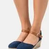 Comprar 🌟 Anna Field 🩴 Sandalias De Cuña - Dark Blue, Mujer 🔔