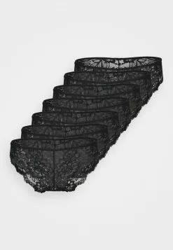 Barato 👏 Anna Field 7 PACK LACE BRIEF - NEW VARIATION OF GREER - MICRO PANEL - Braguitas - Black, Mujer ❤️