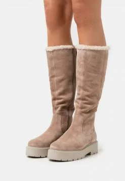 Toma de corriente ✨ Anna Field LEATHER - Botas Para La Nieve - Beige, Mujer 🥰