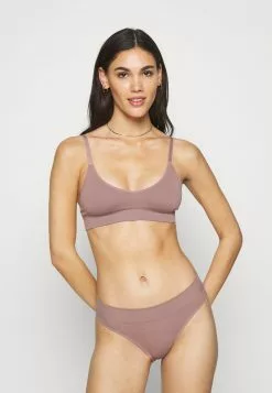 Venta express 🎉 Anna Field Rib Seamless Set - Top - Mauve, Mujer 🔥