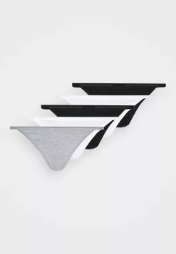 Lo mas barato 👏 Anna Field 5 PACK - Tanga - Grey/black, Mujer ✨