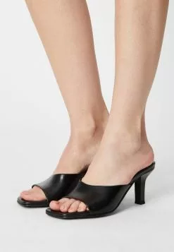 Gran venta 😍 Anna Field LEATHER - 🩴 Sandalias - Black, Mujer 🥰