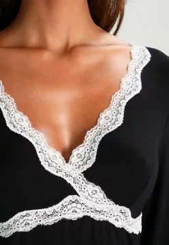 Nuevo ✔️ Anna Field HEIDI LONG SLEEVES VISCOSE NIGHTDRESS - Camisón - Black, Mujer 🔥 -Anna Field Tienda de ventas 9cbb26f39b384778a8a395532fe9436b