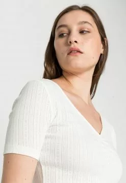 Nuevo 🥰 Anna Field Camiseta Básica - White, Mujer 🌟 -Anna Field Tienda de ventas 9db603bfb1e549f4b96b23956d3e620a